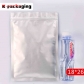 5 pcs Wholesale 3-side Seal Ziplock Aluminium Foil Pouch for Snacks Resealable Foil Bags for Food